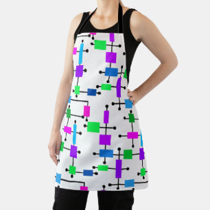 Cool Color Grid  Apron