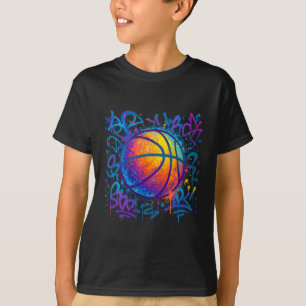 Cool Colorful Sketll Graffiti Style Sketll T-Shirt