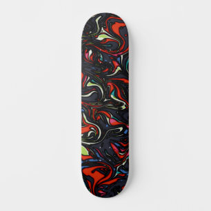 Cool Colorful Urban Abstract Street Art Inspired Skateboard