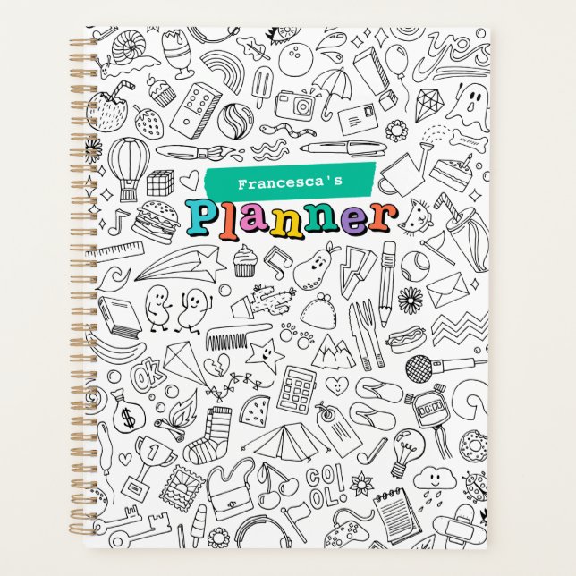 Cool Coloring Planner (Front)
