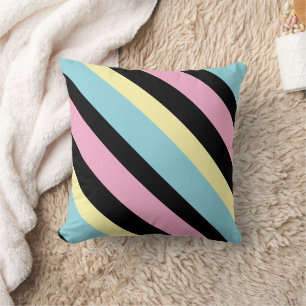 Cool Colors Stripes pattern Cushion