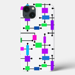 Cool Colour Grid iPhone 13 Case