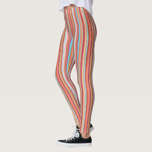 cool colour stripes leggings
