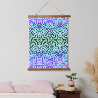 Cool-Coloured Abstract  Hanging Tapestry