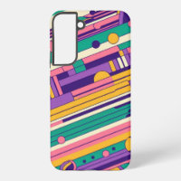 Cool, colourful 80s/90s retro designed