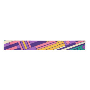 Cool, colourful 80s/90s retro designed satin ribbon