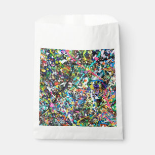 Cool Colourful Abstract Art Paint Splatter Pattern Favour Bags