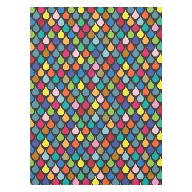 Cool Colourful Animal Scale Pattern Tablecloth (Front)