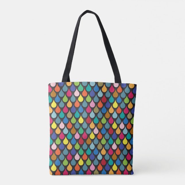 Cool Colourful Animal Scale Pattern Tote Bag (Back)