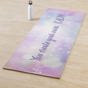 Cool Colourful Bokeh -You Create Your Own Calm Yoga Mat