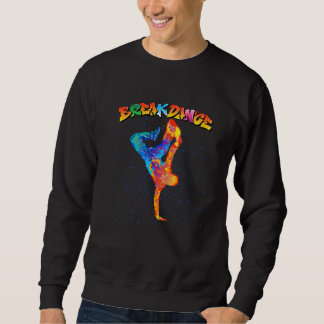 Cool Colourful Breakdancing & Hip Hop Music Graphi Sweatshirt