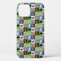 Cool Colourful Cat Silhouettes in Quilt Squares