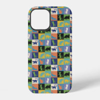 Cool Colourful Cat Silhouettes in Quilt Squares