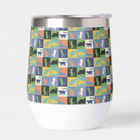 Cool Colourful Cats in Quilt Squares