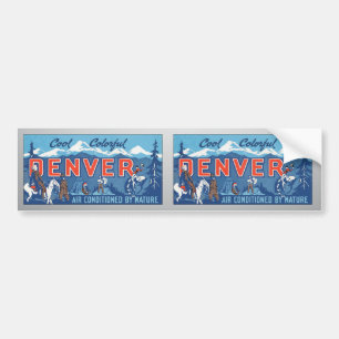 Cool Colourful Denver Air Conditioned By Nature, Bumper Sticker