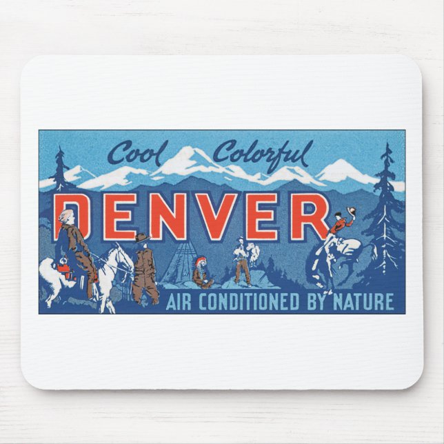 Cool Colourful Denver Mouse Pad (Front)