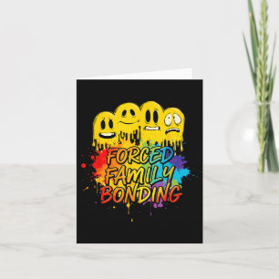 Cool Colourful Forced Family Bonding Speech Costum Card