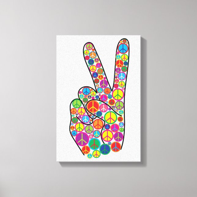 Cool Colourful Groovy Peace Signs (Front)