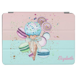 Cool Colourful Ice Cream Macaroons  iPad Air Cover