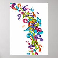 Cool Colourful  music notes & sounds