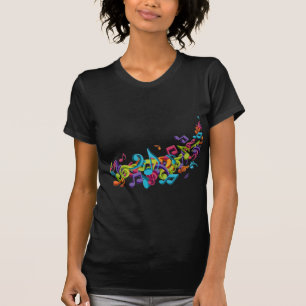 cool colourful music notes & sounds T-Shirt