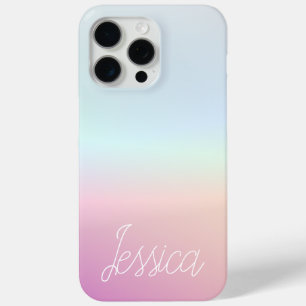 Cool Colourful Ombre Gradients & Your Script iPhone 15 Pro Max Case