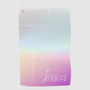 Cool Colourful Ombre Gradients & Your Script Golf Towel