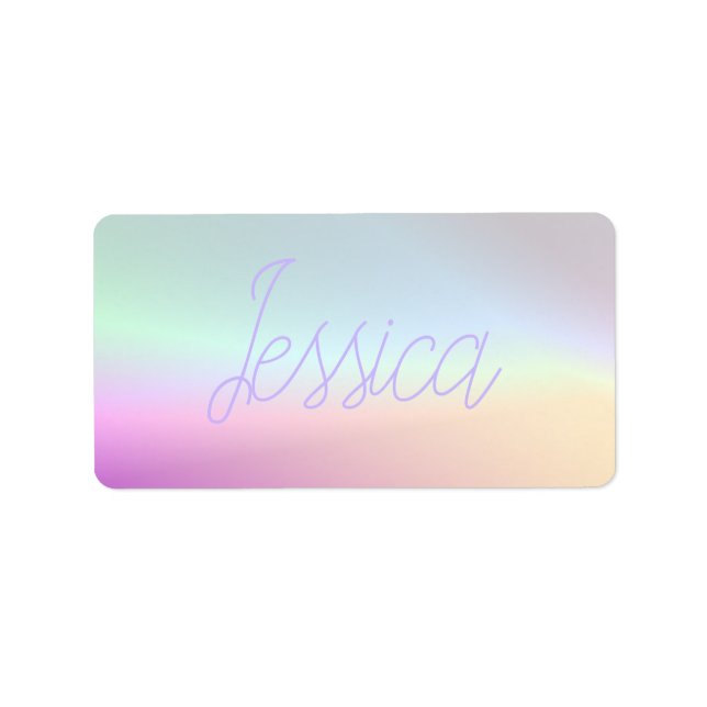 Cool Colourful Ombre Gradients & Your Script Label (Front)