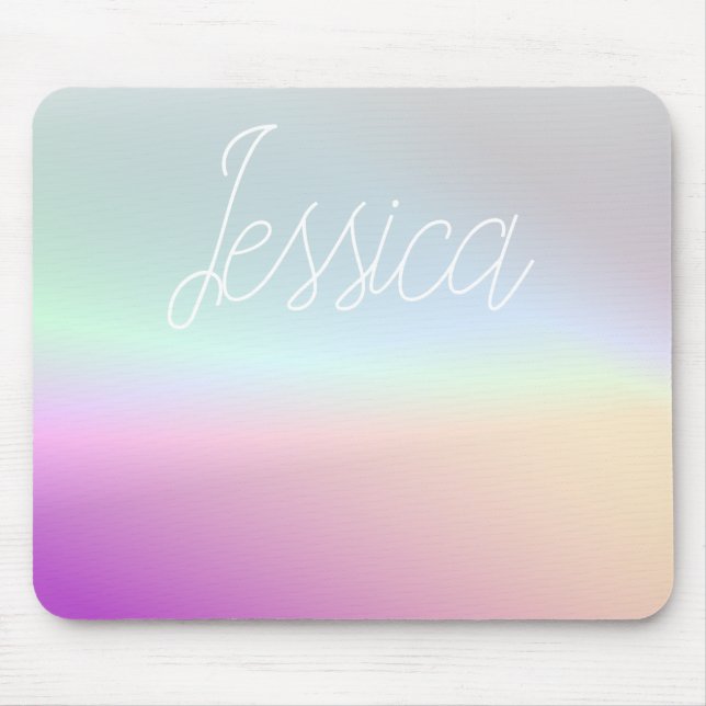 Cool Colourful Ombre Gradients & Your Script Mouse Pad (Front)