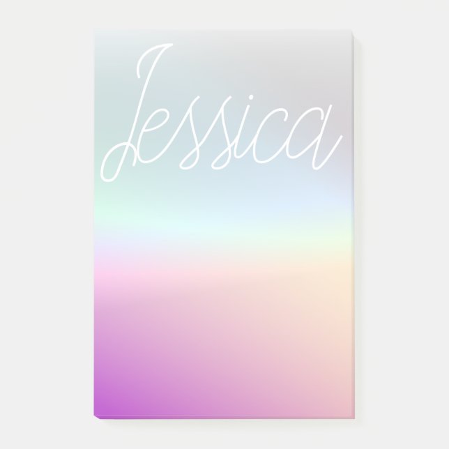 Cool Colourful Ombre Gradients & Your Script Post-it Notes (Front)
