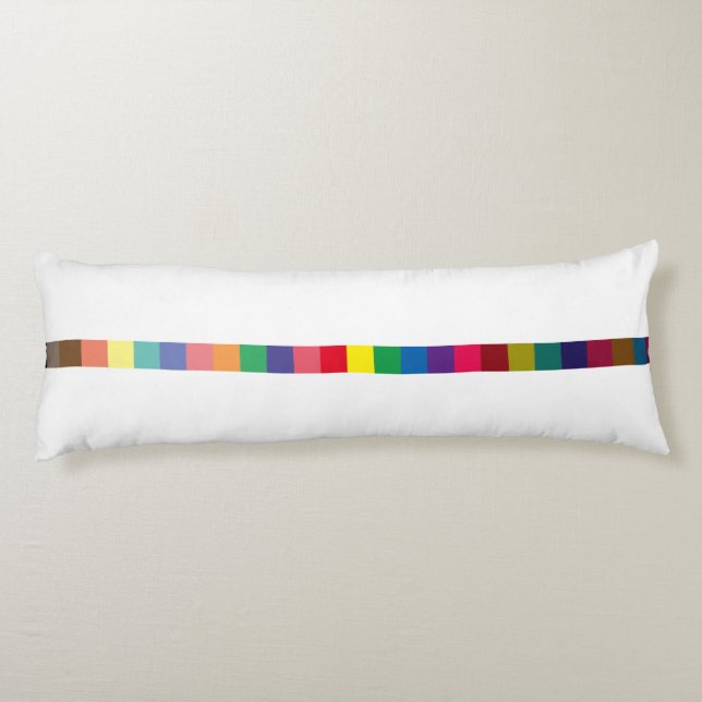 cool colourful palette , colour scheme stripe body cushion (Back)