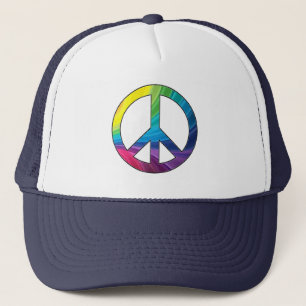 Cool Colourful Peace Sign Trucker Hat