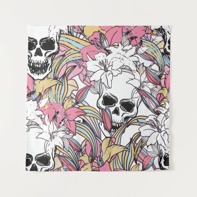 Cool colourful seamless Vintage pattern background Tapestry (Front)