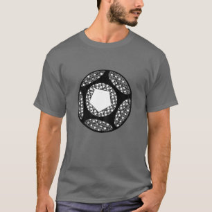 Cool Colourful Soccer Ball Happy Dot Day Football T-Shirt