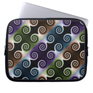 COOL Colourful Spiral Abstract Pattern Laptop Sleeve