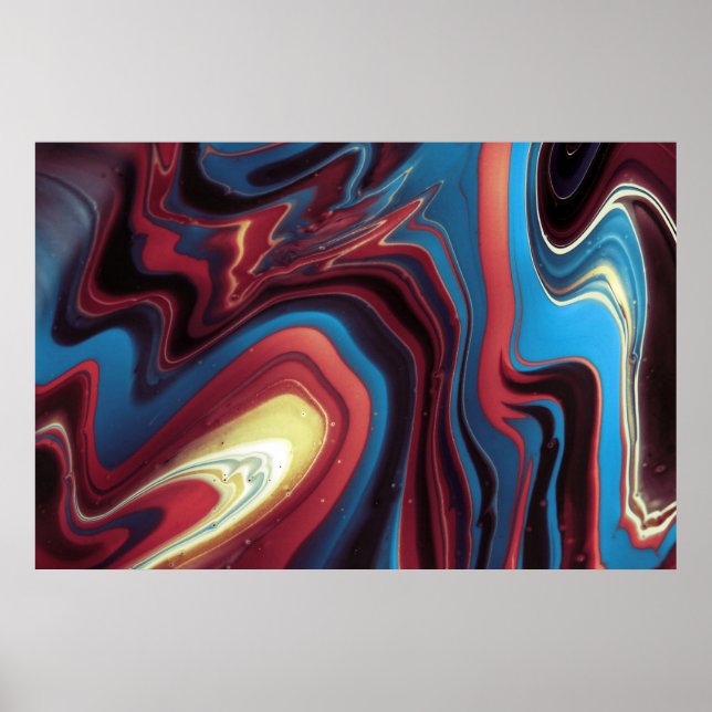 Cool Colourful Unique Abstract Poster (Front)