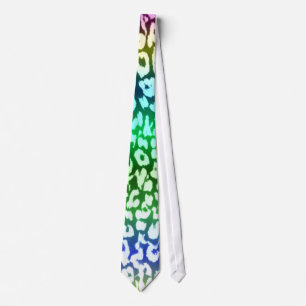 Cool Colours Leopard Print Skin Tie