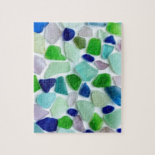 Cool Colours Sea Glass Jigsaw Puzzle (Vertical)