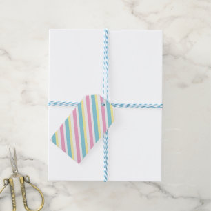 Cool Colours Stripes Pattern Gift Tags