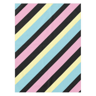 Cool Colours Stripes Pattern Tablecloth