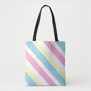 Cool Colours Stripes Pattern Tote Bag
