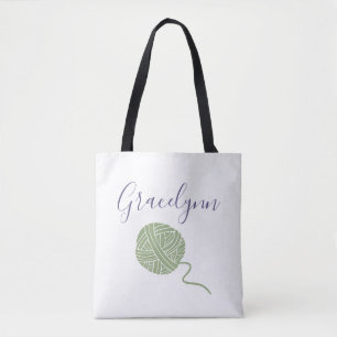 Cool Colours Yarn Ball String Pattern Tote Bag