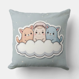Cool comfort cushion with cute creatures