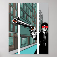 Cool Comic book pop art style optical illusion 3d