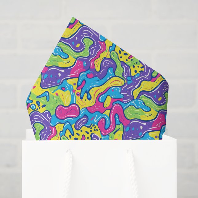 Cool comic graffiti tiled pattern  tissue paper (Gift Bag)