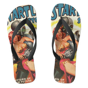 Cool comic pattern jandals
