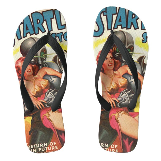 Cool comic pattern jandals (Footbed)
