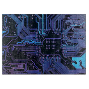 Cool Computer Circuit Board Blue