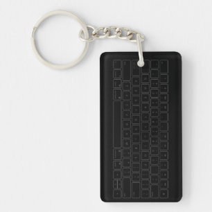 Cool Computer Keyboard Theme Key Ring