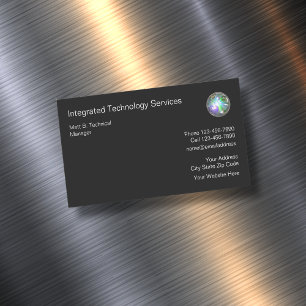 Cool Computer Science Technology Magnetic Business Card